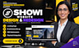 design and customize showit, hostinger and wordpress website