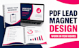create a modern lead magnet e book layout