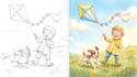 create children book illustration with consistent characters