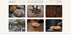 a modern restaurant or cafe website with online menu