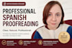 proofread and edit your spanish text, spanish proofreading