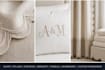 design luxury scallop bedding duvet curtains bedskirt towel monogram 400tc