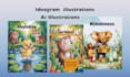 designed  storybook illustrations  ai generator images