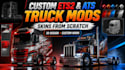 custom ets2, ats truck mods, skin from scratch