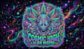 make psychedelic, stoner rock, trippy art style logo