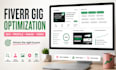 create and optimize fiverr gigs, gig image, video, description and profile