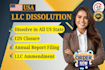 do US llc dissolution, close ein and file llc annual report