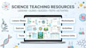 design interactive science lesson slides and quizzes