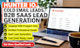 create hunter io cold email leads email iist building b2b saas lead generation