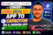 convert lovable base44   replit app to capacitor ios android app store publish