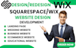 wix website design wix redesign squarespace website design squarespace redesign