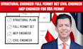 structural engineer full permit set civil engineer mep engineer for USA permit