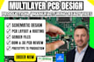 design circuit schematic, multilayer pcb ready for jlcpcb,pcbway, pcb production