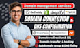 connect godaddy domain to your website, fix dns email