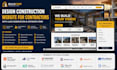 design construction website for contractors with lead generation estimate form
