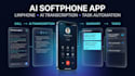 build ai softphone linphone app call transcription reminder task management app