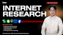 do accurate data entry and web search