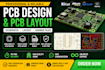 design pcb layout, schematic and gerber files for manufacturing