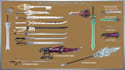 create weapon design and illustration