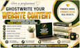 ghostwrite your website content, ghostwriter articles, ebook web content writing