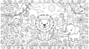 draw coloring book page for children