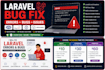 fix laravel PHP errors, bugs, database and deployment issues