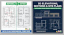 draft 2d architectural elevation and section plan