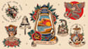 create awesome old school tattoo style design