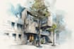 create urban sketches and architectural illustrations