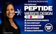 peptide website design, fda compliant website, biotech website, research website