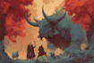draw detailed fantasy art illustration