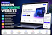 a modern responsive website