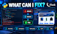 fix python flask bugs errors and issues in your web app