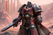 illustrate a warhammer 40k character art