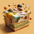 create eye catching pop art food illustrations