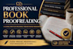 proofread your book for grammar, spelling and punctuation