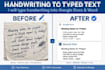type handwriting into google docs and word