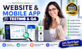 do website testing, mobile app testing, usability testing and QA
