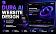 design dora ai website with 3d animation and responsive design