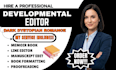 developmental edit, proofread, dark dystopian romance, line edit, memoir book