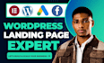 build PPC wordpress landing page for google ads lead generation and facebook ads