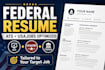 federal resume ats resume resume writing