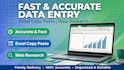 do fast and accurate data entry, excel, copy paste