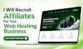 recruit top affiliates for your web hosting business