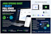 build a scalable java spring boot and react web application