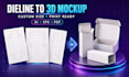 create custom box dieline and packaging die cut template