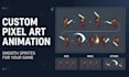 create pixel art animation, sprite sheet and game sprites