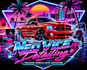 create a custom vaporwave and neon business logo