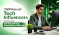 recruit tech influencers to promote saas tools, b2b saas, ai saas, software