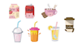 create cute kawaii sticker illustrations